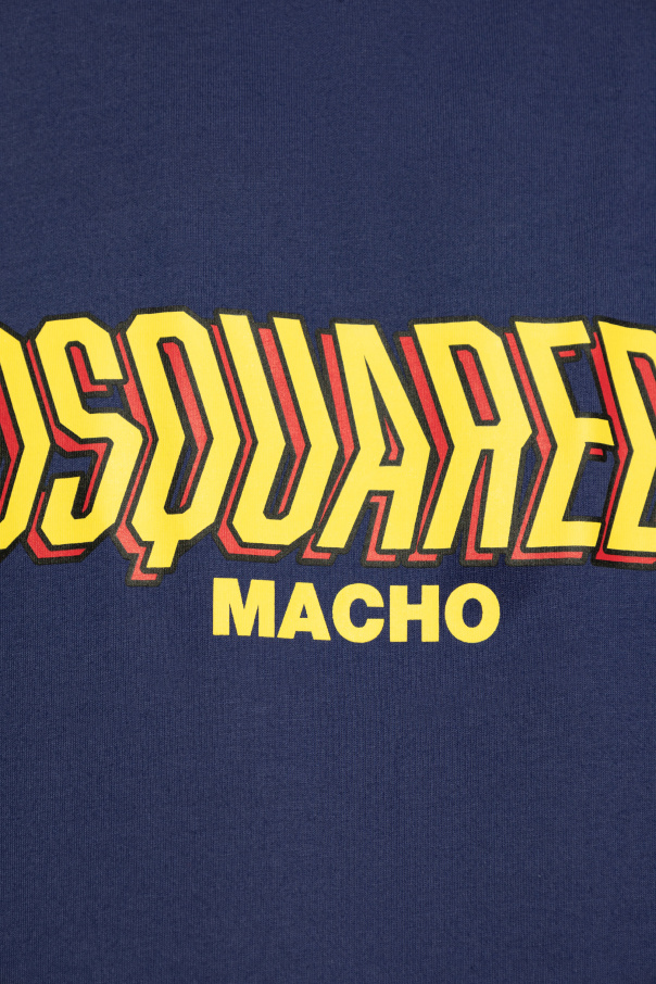 Navy blue T-shirt with logo Dsquared2 - Vitkac Italy